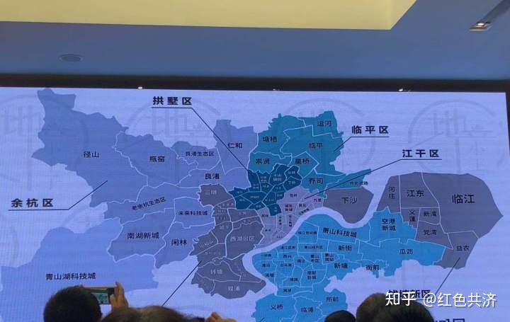 最新杭州区域划分图全面解析，遍览杭州新面貌
